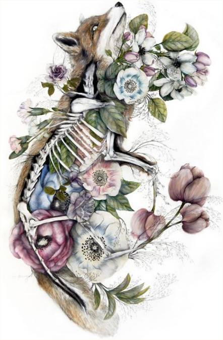 Mimesis: Nunzio Paci'den çiçekli çerçeve içinde yeni anatomik resimler