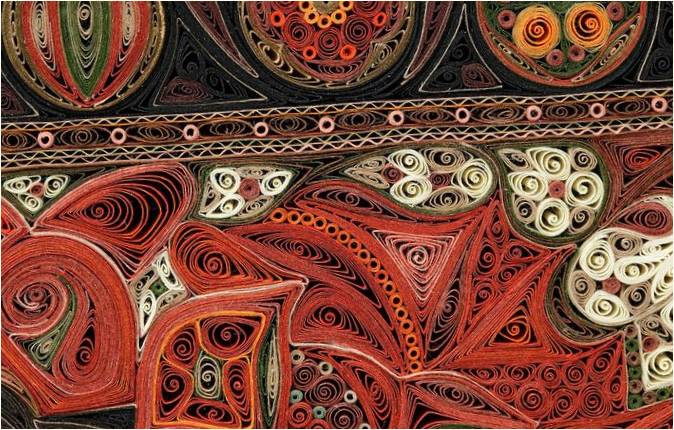 Lisa Nilsson tarafından rulo kağıtlardan yapılmış halılar