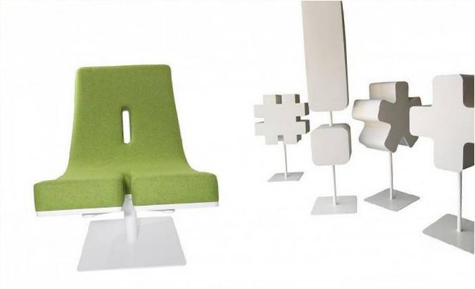 Dekoratif unsurlara sahip modern bir sandalye